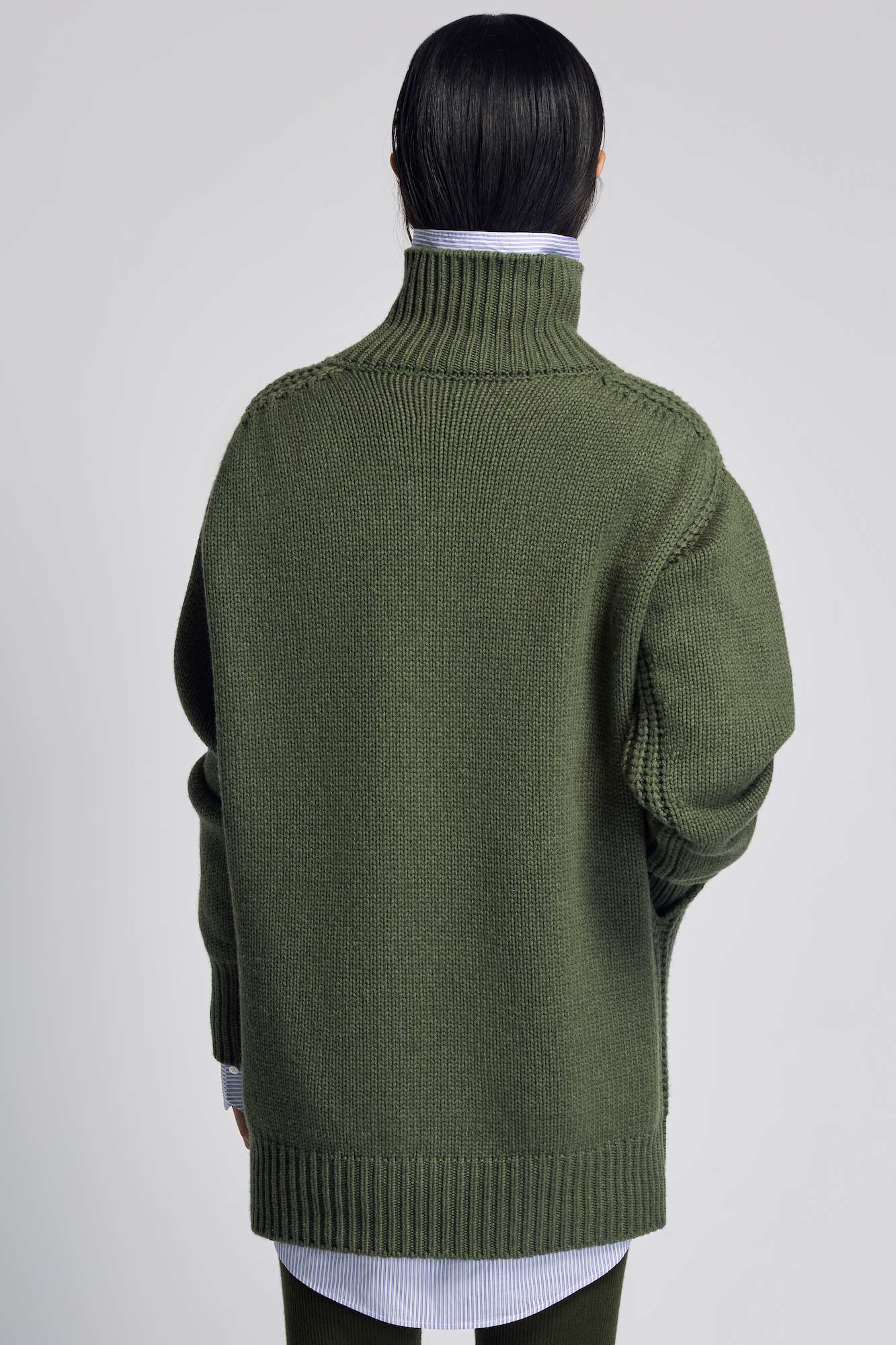 Sa Su Phi Giovanna vestito in cashmere verde militare