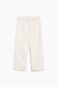 The New Society Elio Corduroy Trouser Whisper White pantaloni cotone