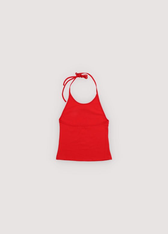 The New Society Peony Teen top Tulip Red halter