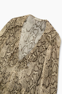 The New Society Isley vestito donna pitonato viscosa