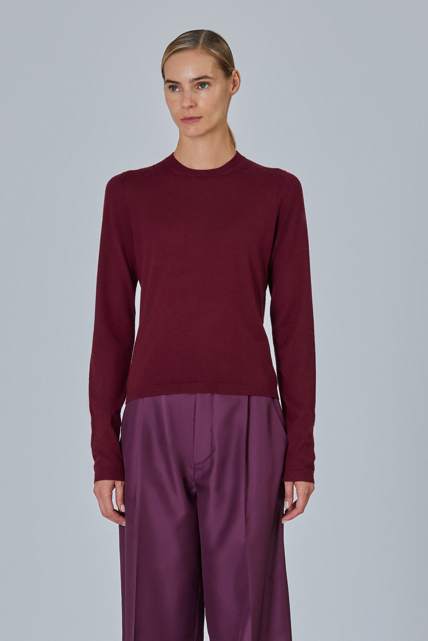 Sa Su Phi maglione girocollo punto rasato leggero