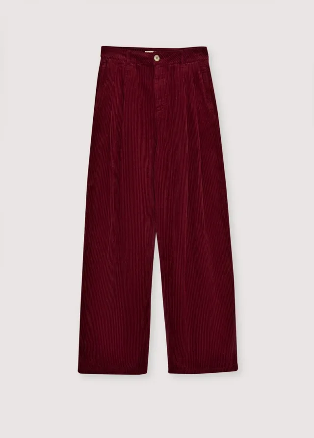 The New Society Nicol Plum Fantasy pantaloni donna viola velluto