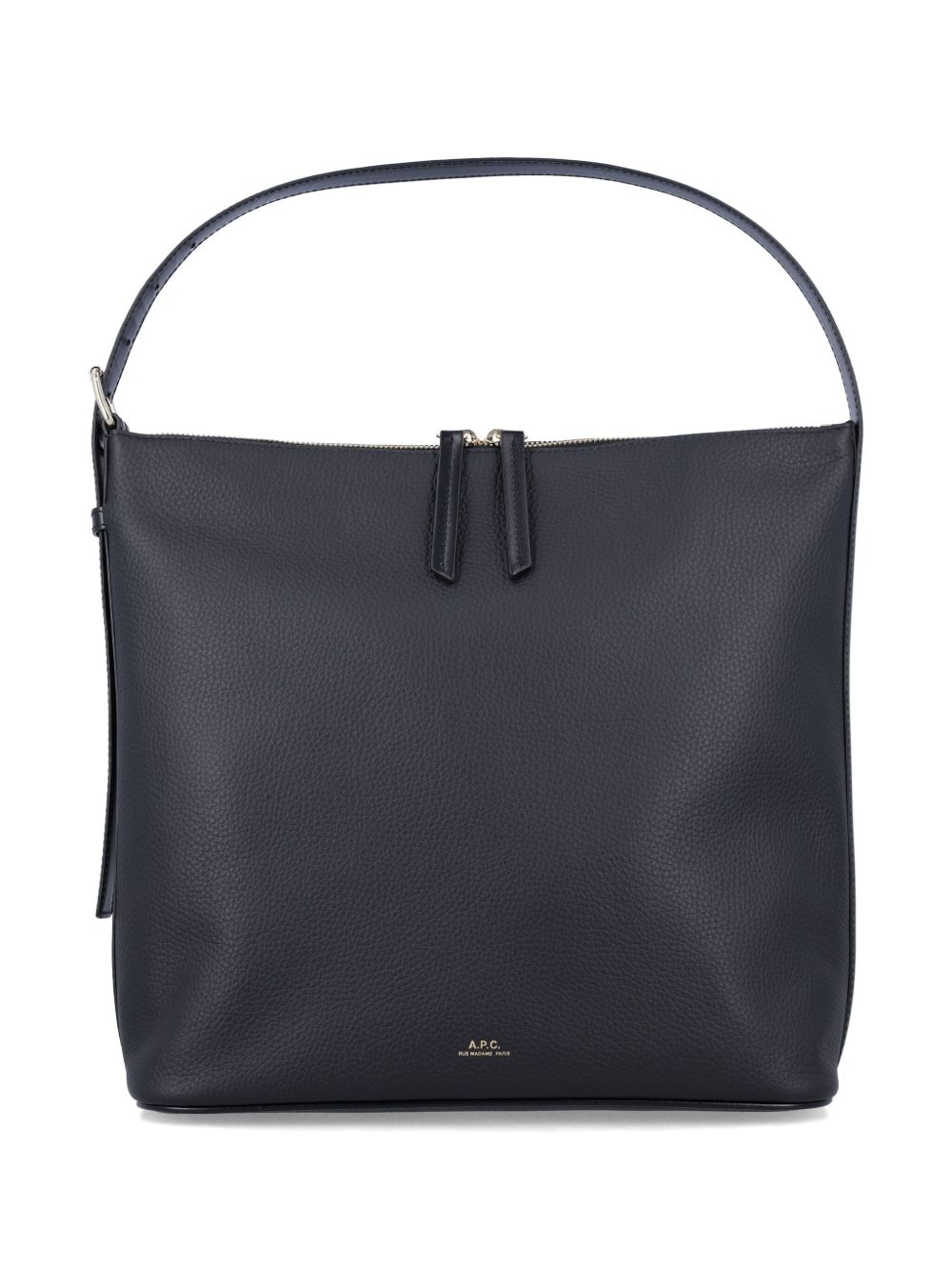 A.P.C. PXCBL borsa a mano nera pelle