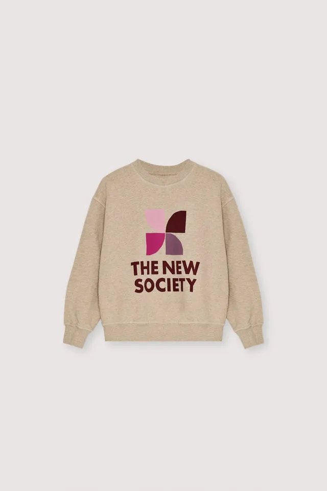 The New Society Logo felpa Moonlight Vigore cotone