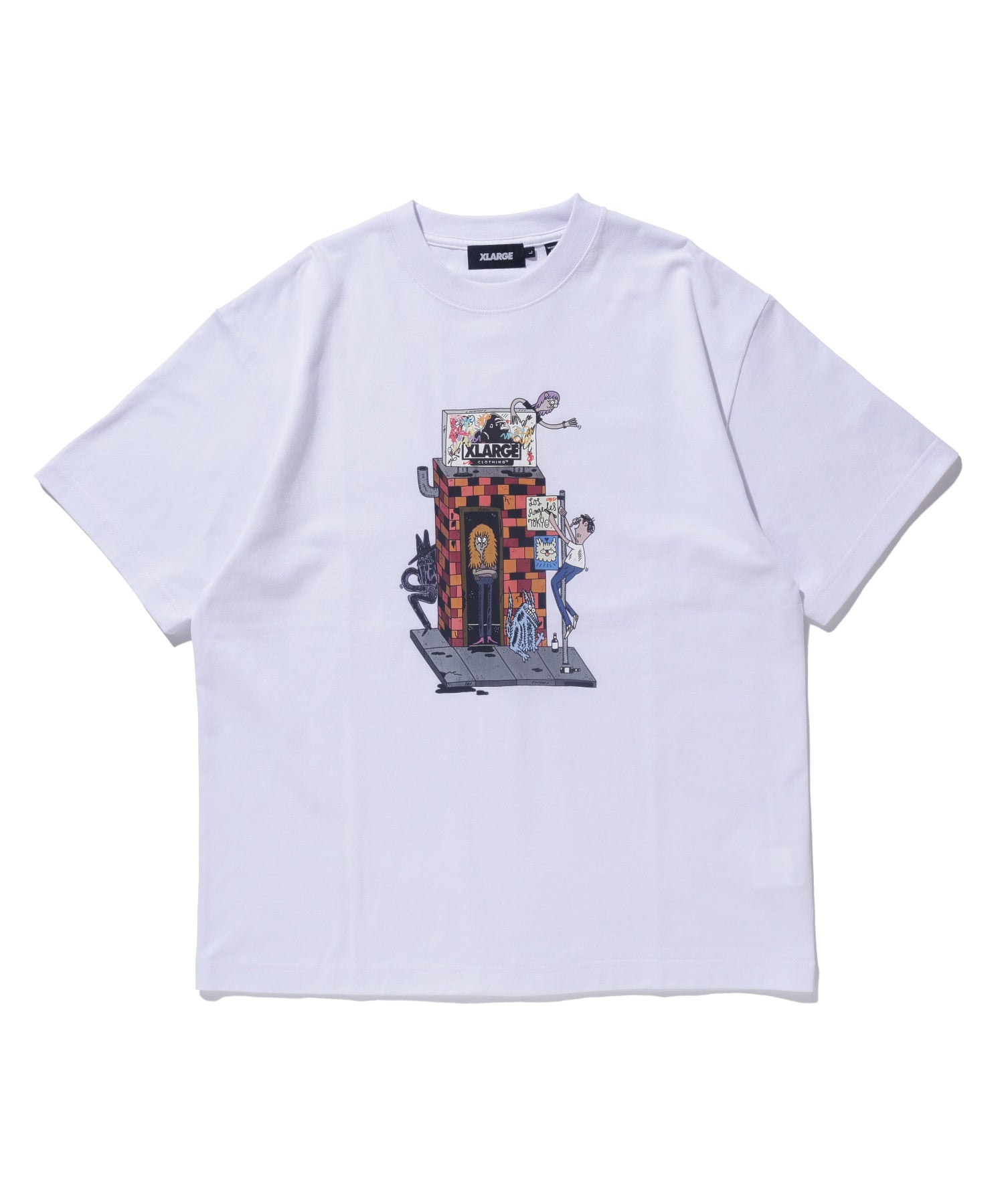 X-Large Scrawl t-shirt bianca in cotone