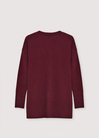 The New Society Agatha cardigan prugna cashmere