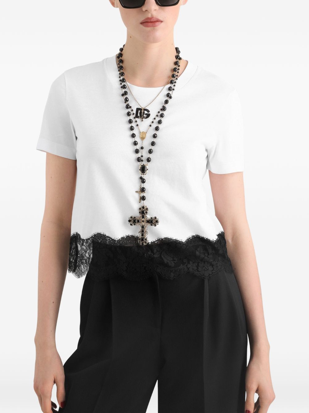 Dolce & Gabbana F8W71Z t-shirt donna bianca