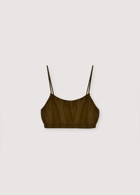 The New Society Melissa top donna Earthy Olive lino