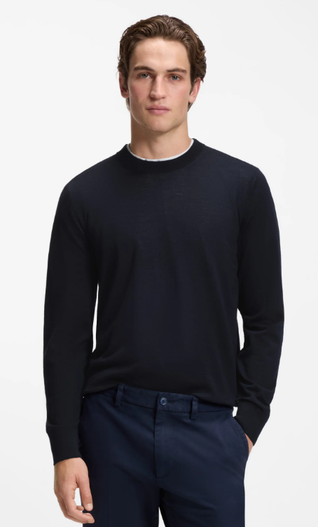 Boss 50565469 maglia blu scuro uomo