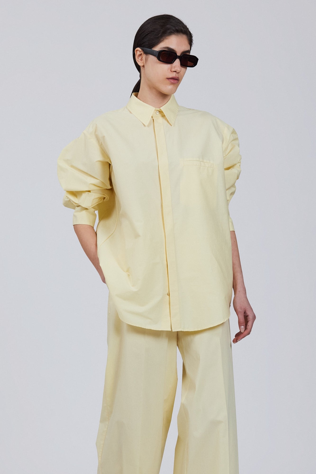 Sa Su Phi Baloon camicia cotone fango