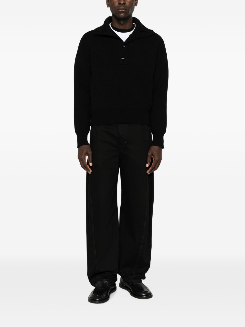 Ami UKS885 maglia nera uomo cotone