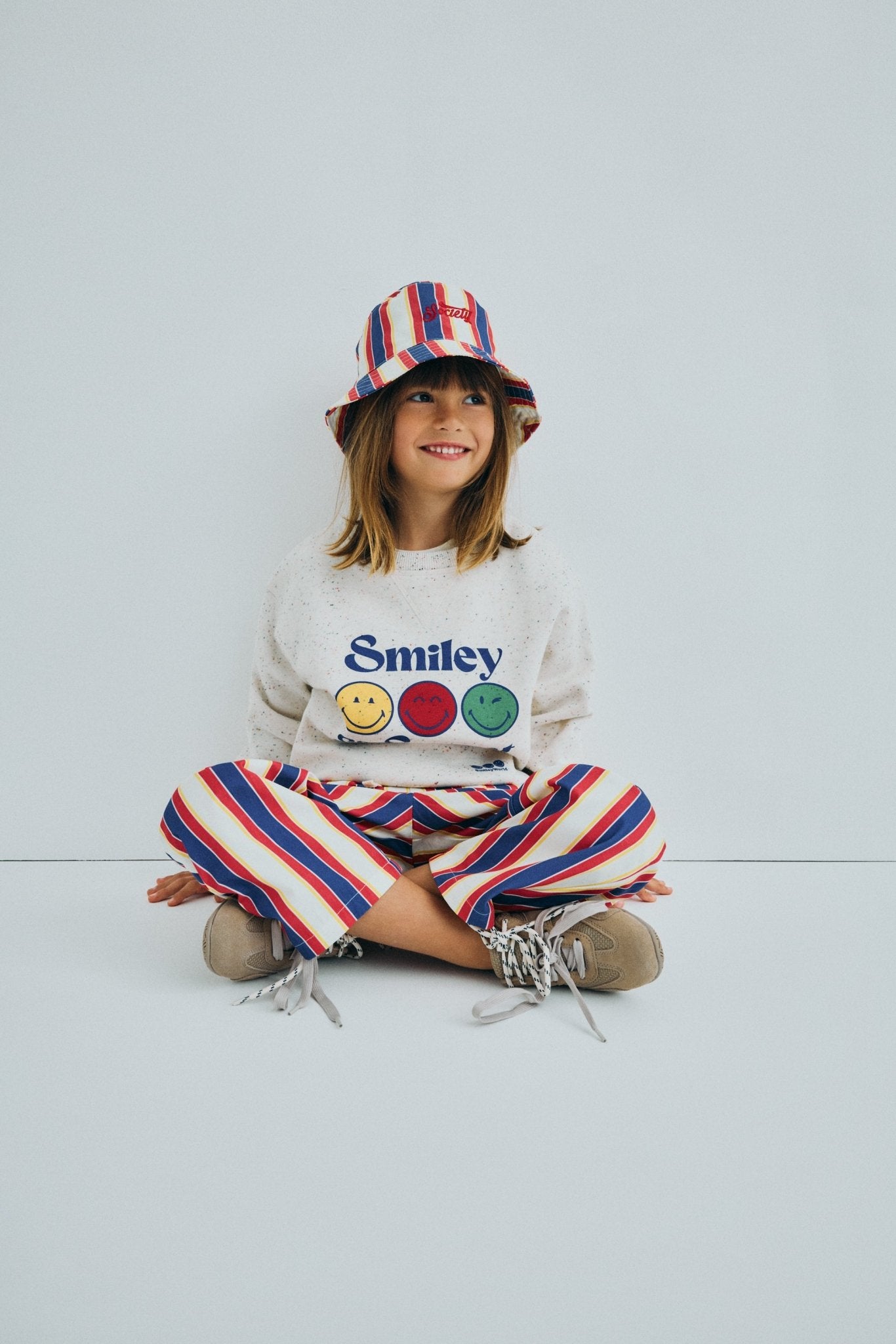THE NEW SOCIETY SmileyWorld Multicolor felpa cotone maculata
