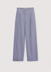 The New Society Nicol pantaloni donna lilla velluto