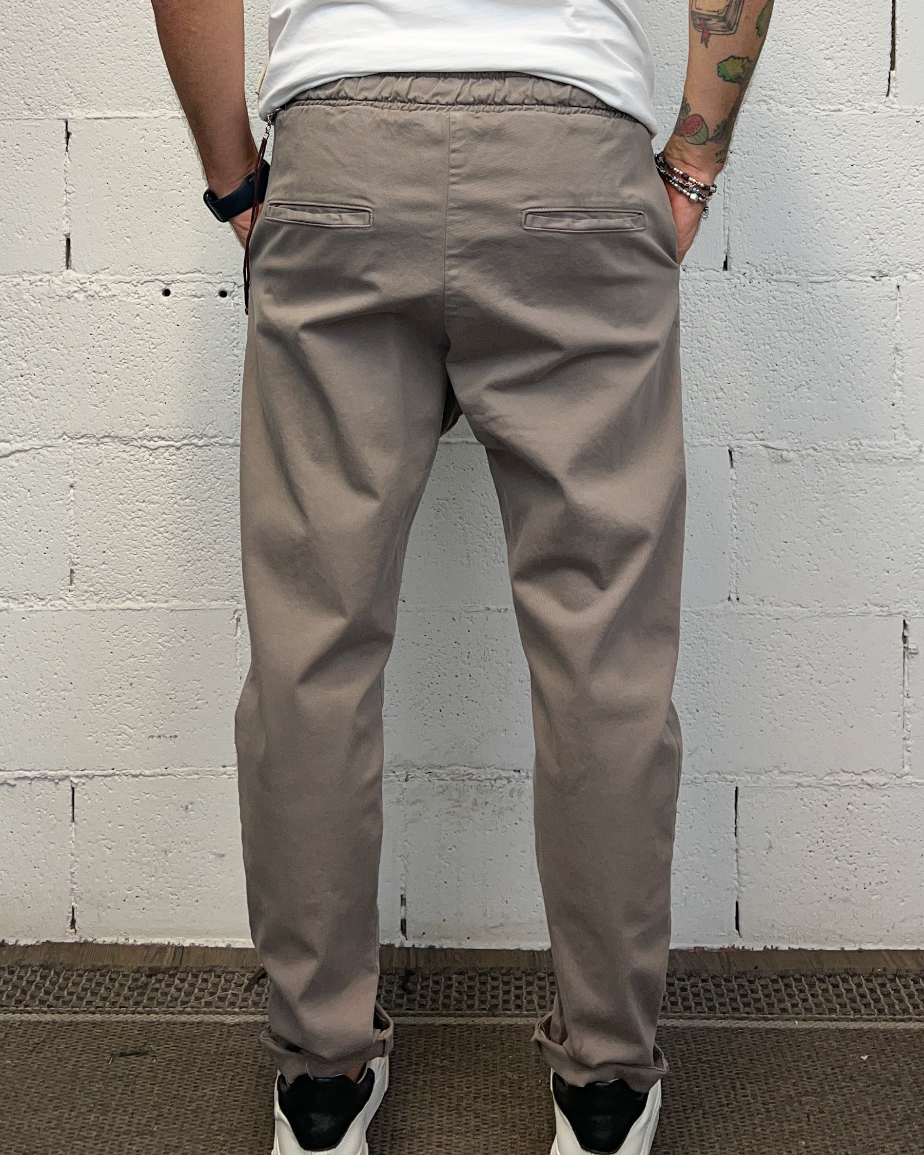 ONLYONE OVER-D Fango pant яви denim fango ampio
