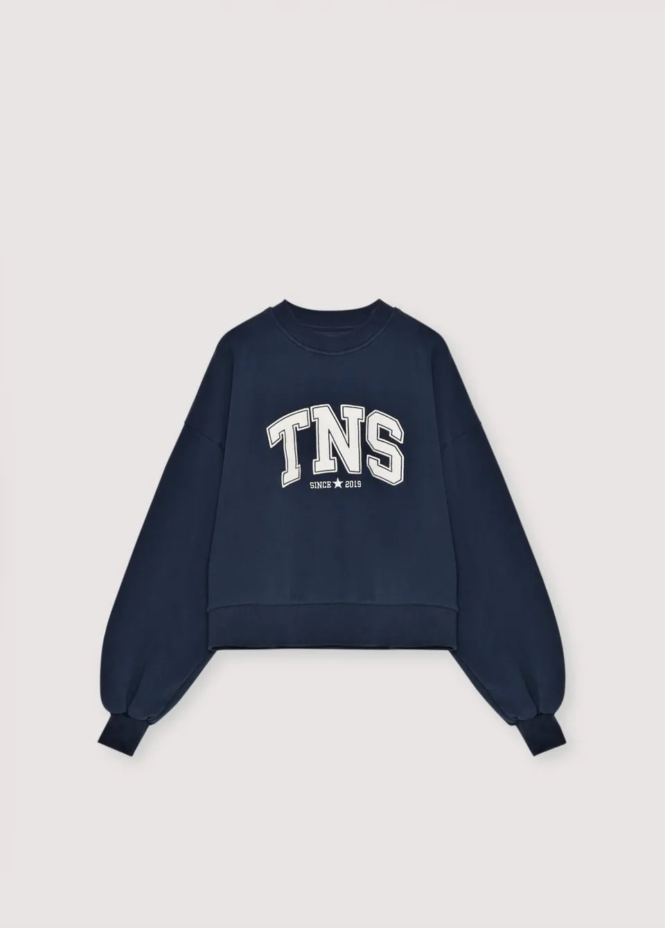 The New Society Eva felpa ragazza Infinite Navy cotone