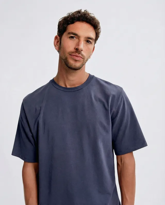 Goodpeople Ted t-shirt navy cotone relaxed fit